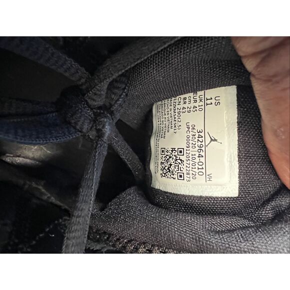 Air Jordan True Flight Shoes Mens Size 11 Nike Retro Black Sneakers 342964-010 - Picture 7 of 8